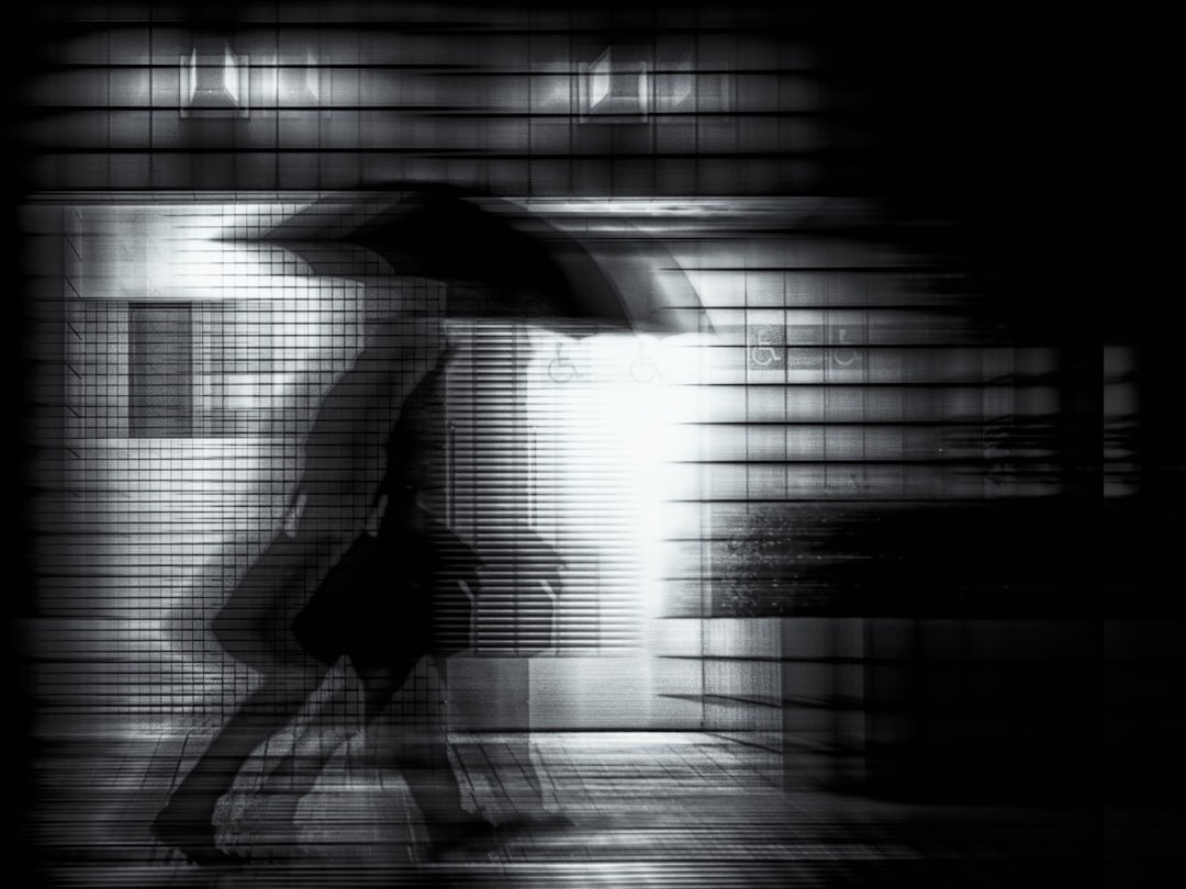 shadowy detective in rain
